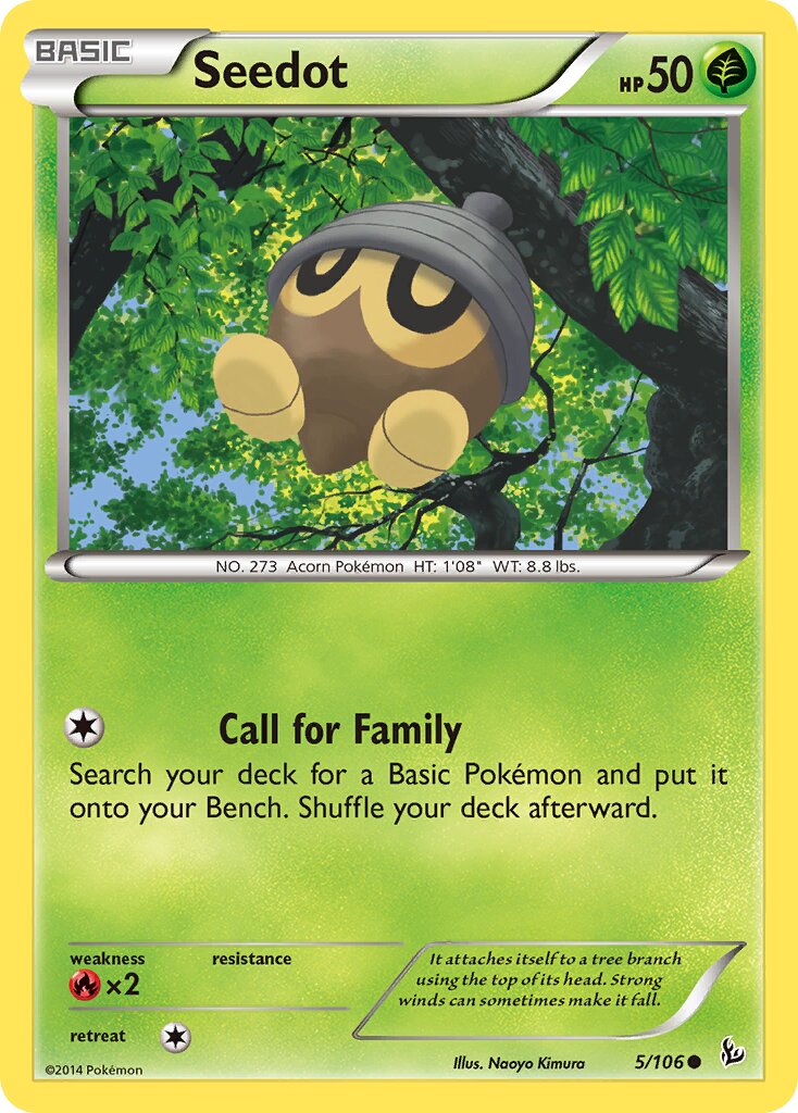 Seedot 005/106 — Flashfire (English Pokémon TCG card)