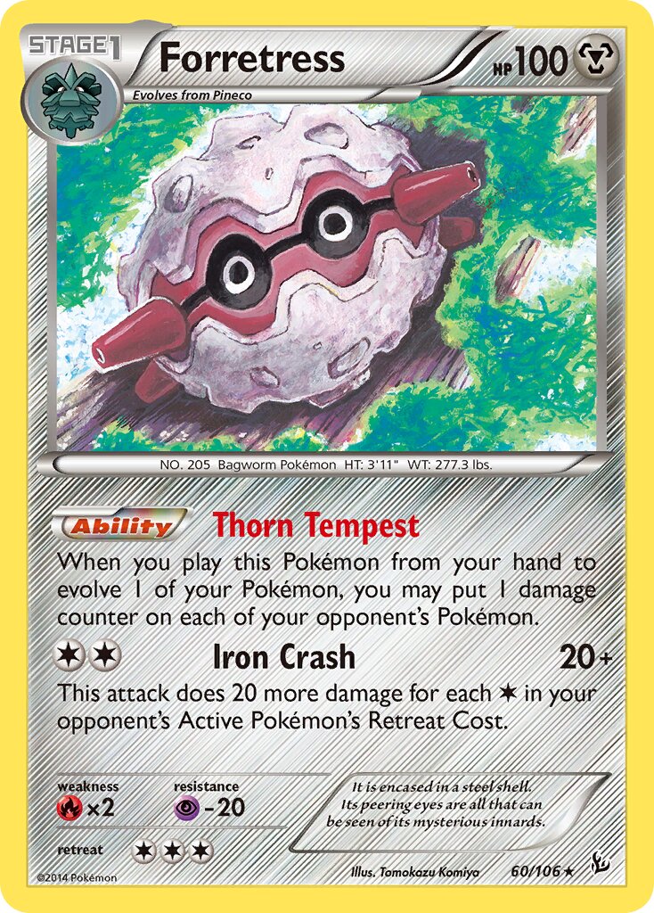 Forretress 060/106 — Flashfire (English Pokémon TCG card)