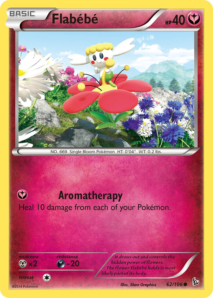 Flabébé 062/106 — Flashfire (English Pokémon TCG card)