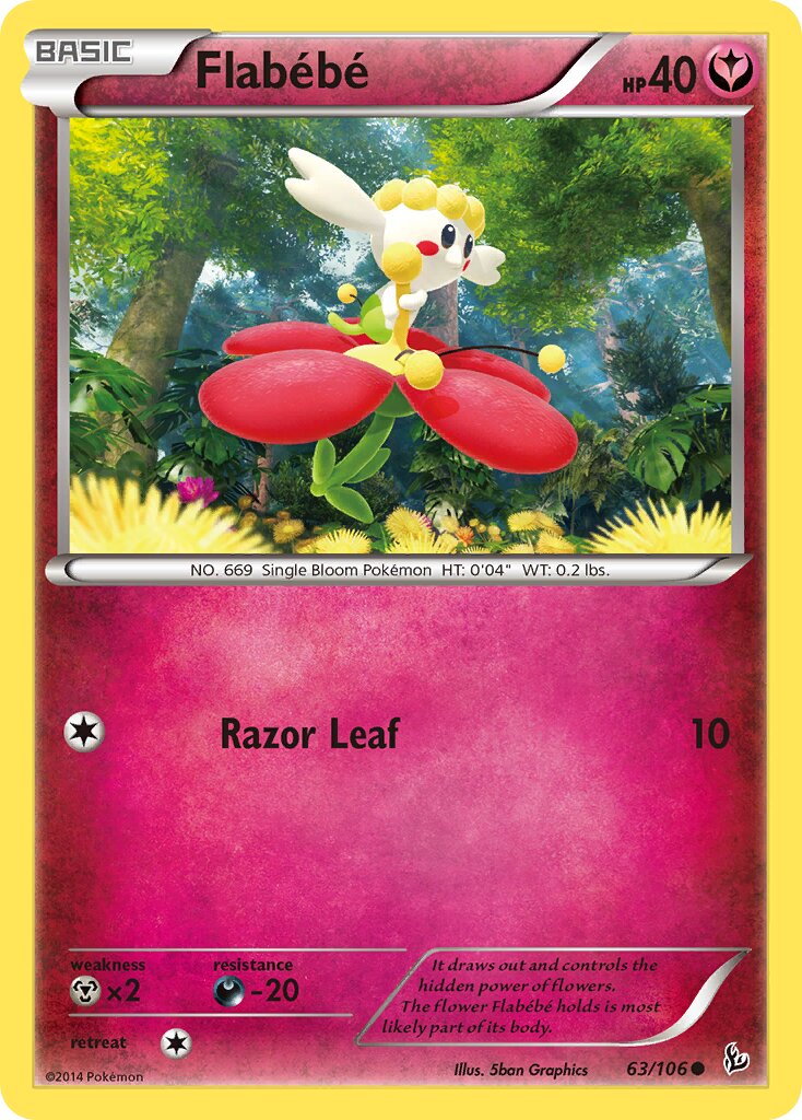 Flabébé 063/106 — Flashfire (English Pokémon TCG card)