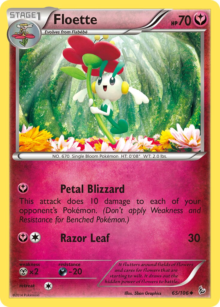 Floette 065/106 — Flashfire (English Pokémon TCG card)