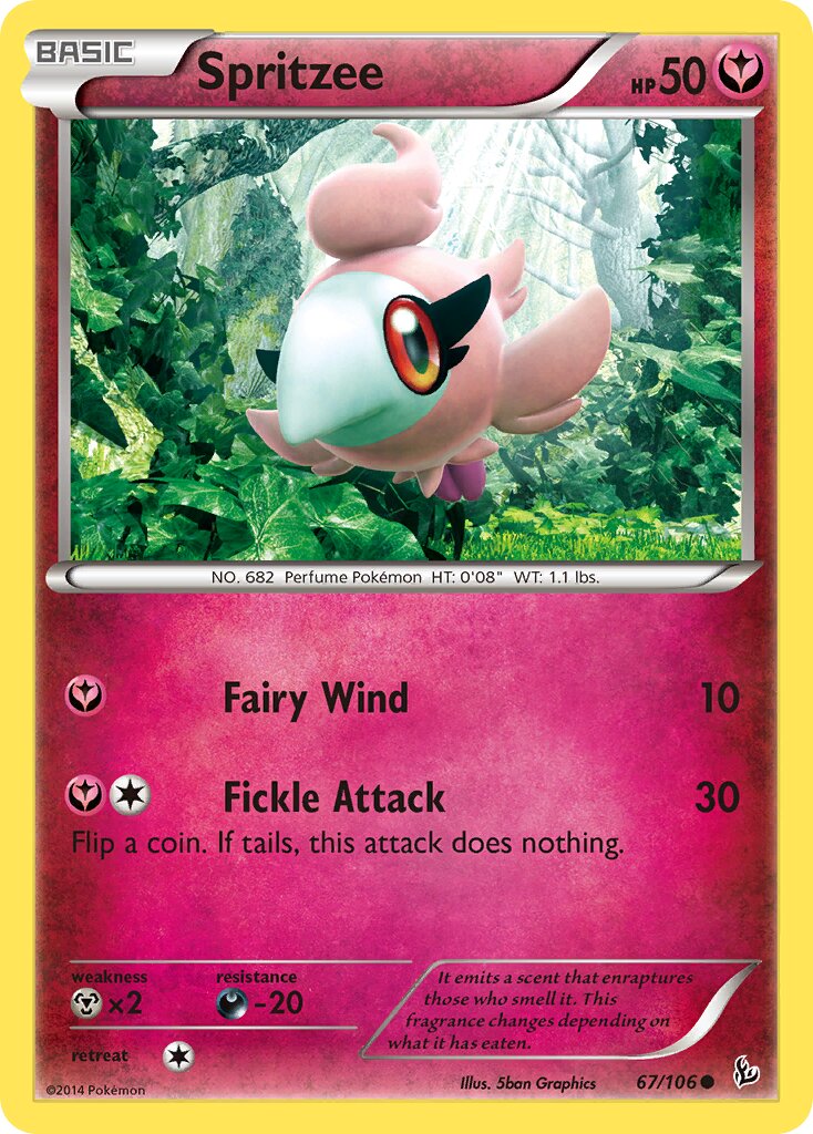 Spritzee 067/106 — Flashfire (English Pokémon TCG card)
