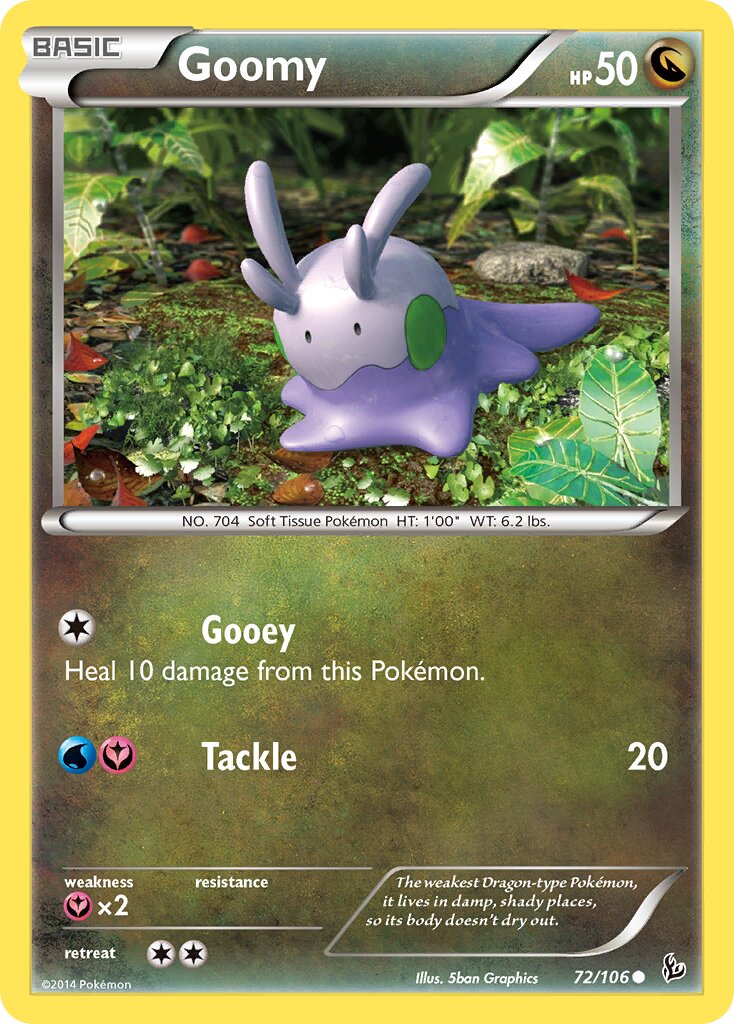 Goomy 072/106 — Flashfire (English Pokémon TCG card)