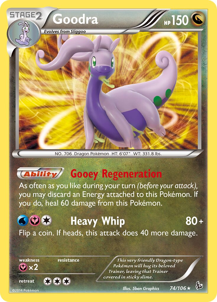 Goodra 074/106 — Flashfire (English Pokémon TCG card)