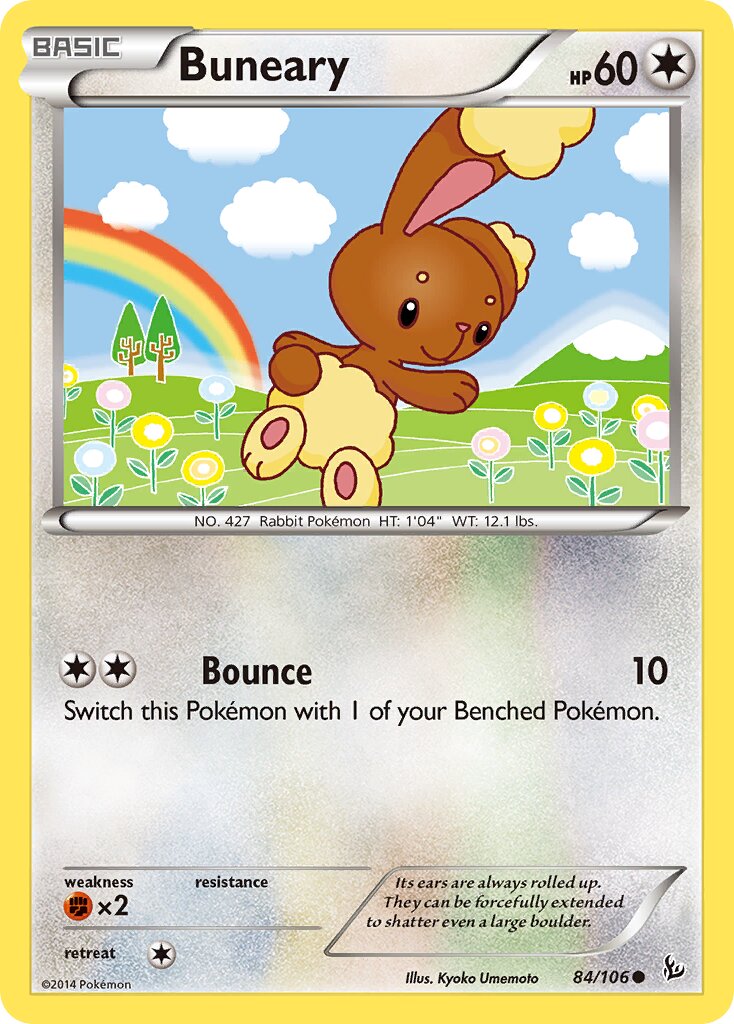 Buneary 084/106 — Flashfire (English Pokémon TCG card)