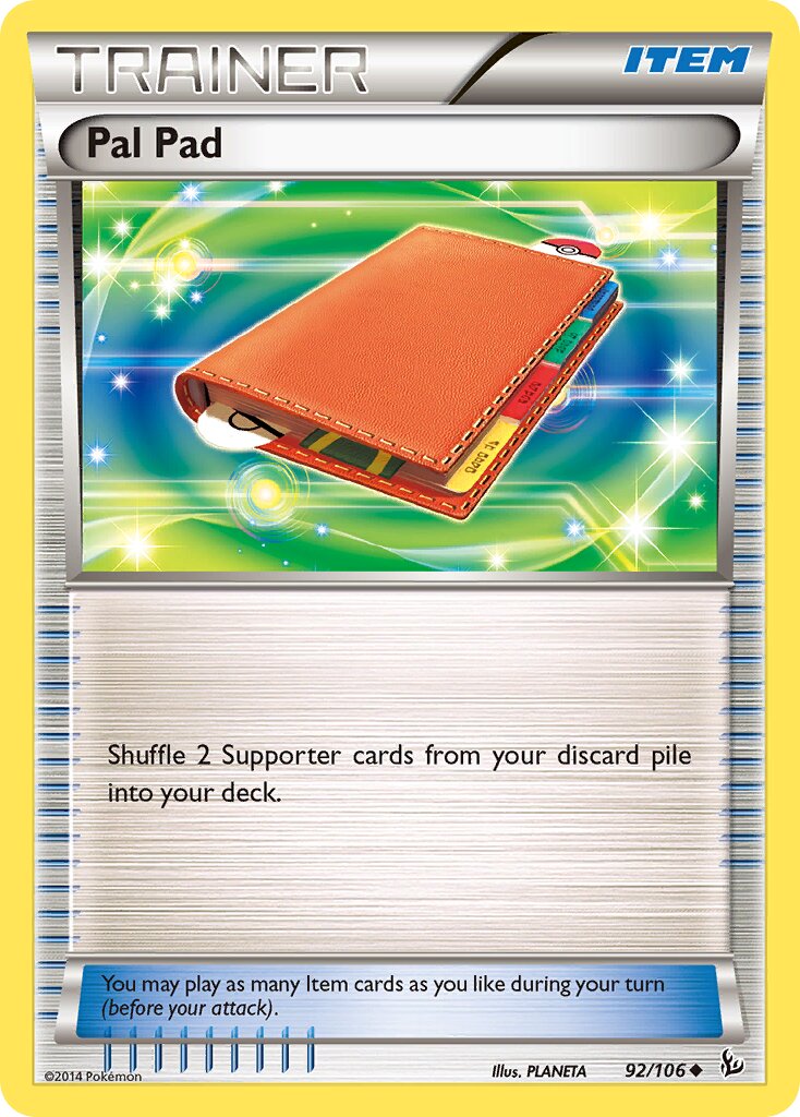 Pal Pad 092/106 — Flashfire (English Pokémon TCG card)
