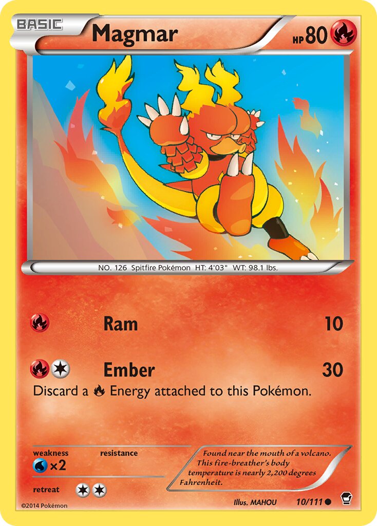 Magmar 010/111 — Furious Fists (English Pokémon TCG card)