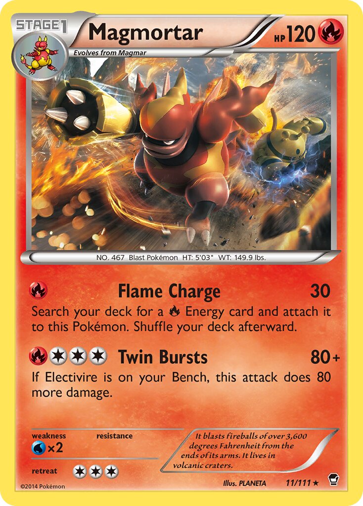 Magmortar 011/111 — Furious Fists (English Pokémon TCG card)