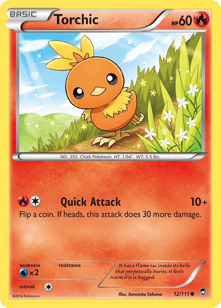 Torchic 012/111 — Furious Fists (English Pokémon TCG card)
