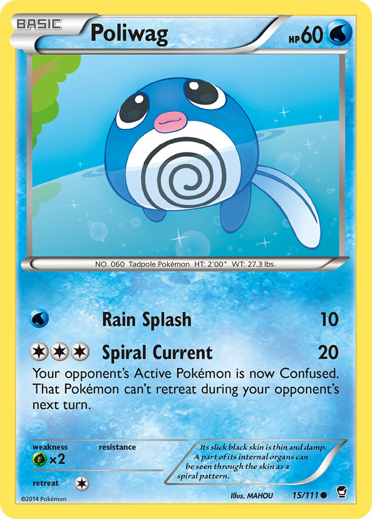 Poliwag 015/111 — Furious Fists (English Pokémon TCG card)