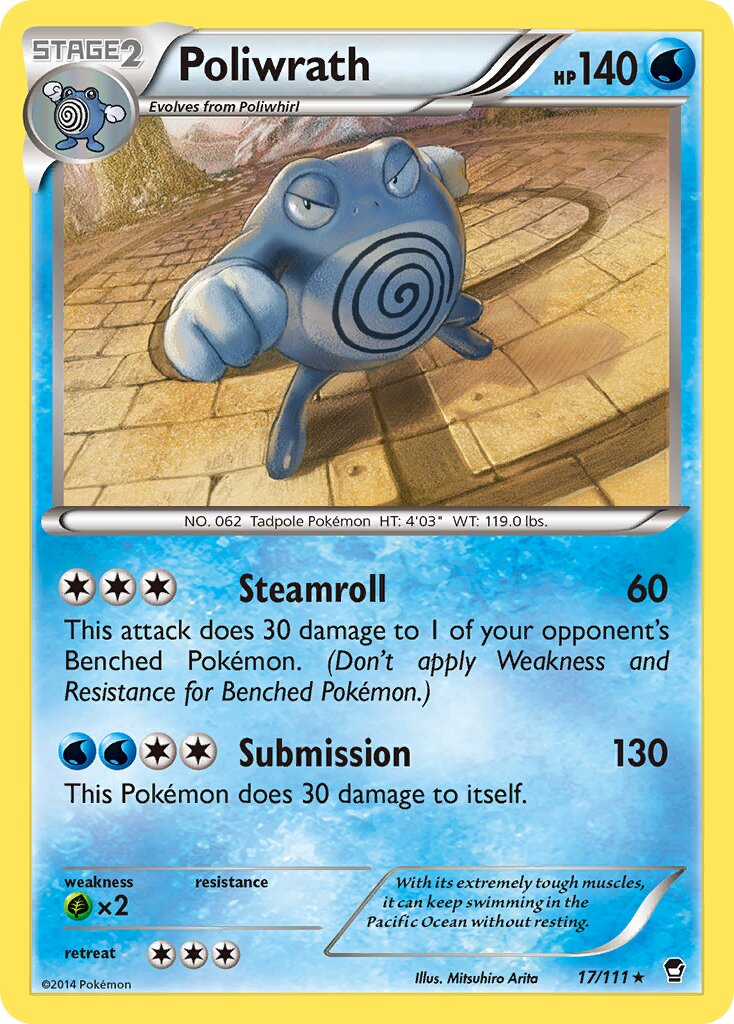 Poliwrath 017/111 — Furious Fists (English Pokémon TCG card)