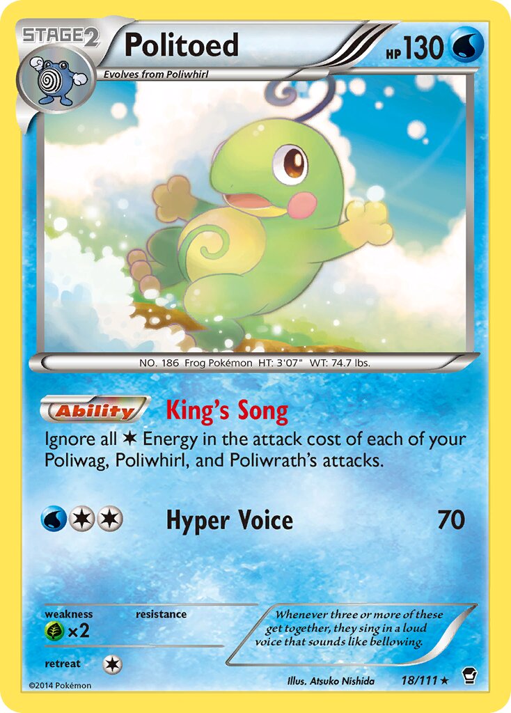 Politoed 018/111 — Furious Fists (English Pokémon TCG card)