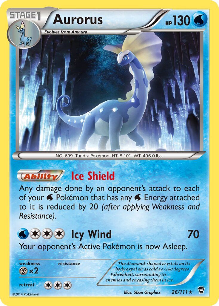 Aurorus 026/111 — Furious Fists (English Pokémon TCG card)