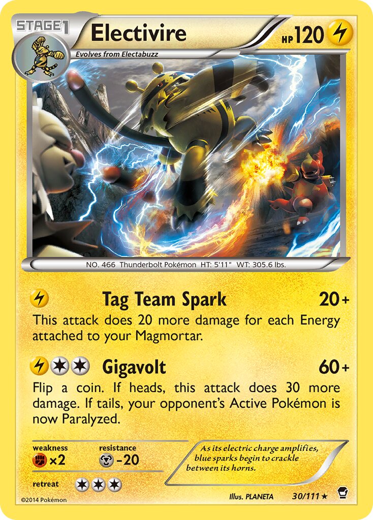 Electivire 030/111 — Furious Fists (English Pokémon TCG card)