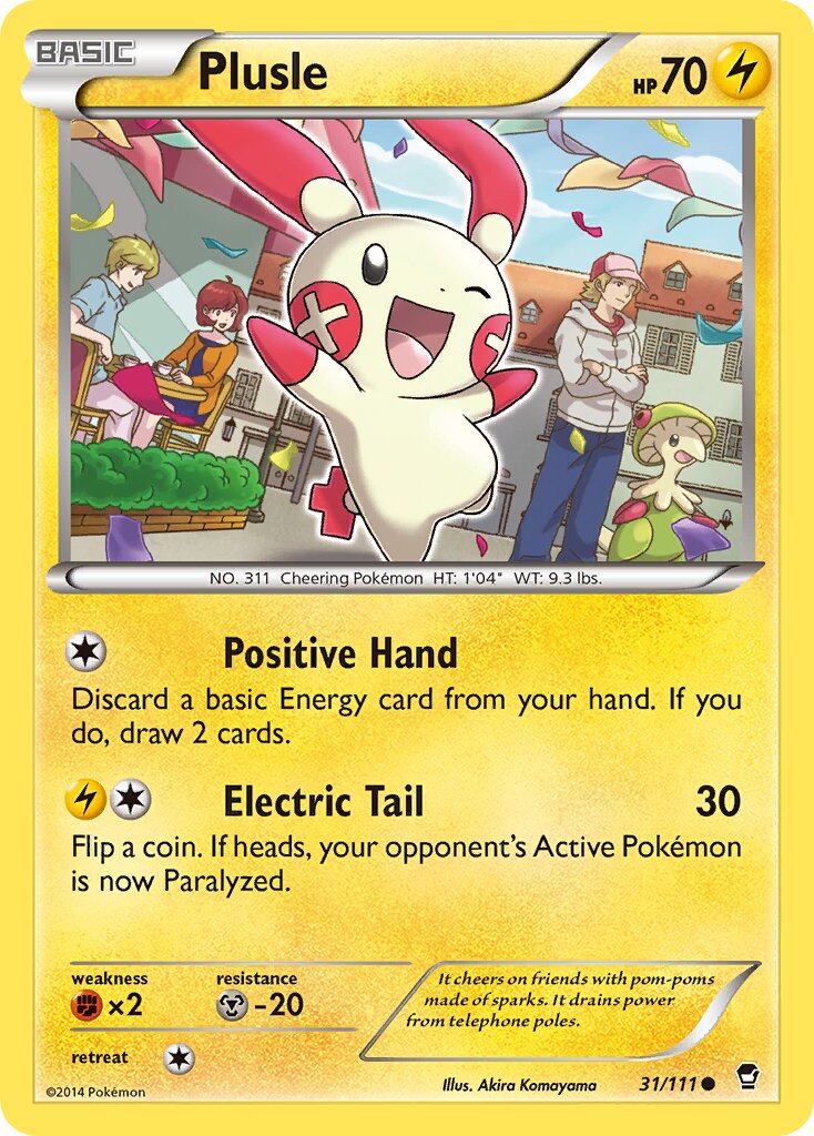 Plusle 031/111 — Furious Fists (English Pokémon TCG card)