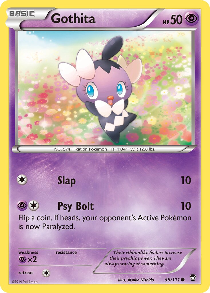 Gothita 039/111 — Furious Fists (English Pokémon TCG card)