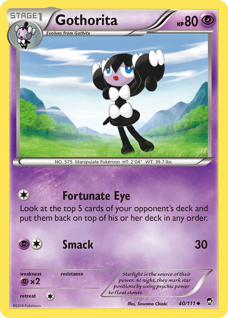 Gothorita 040/111 — Furious Fists (English Pokémon TCG card)