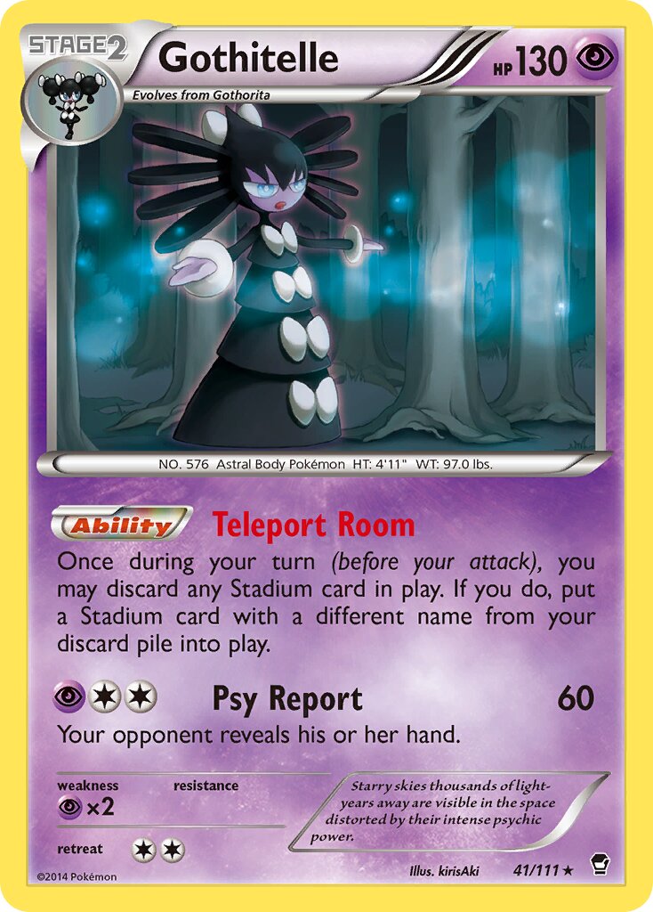 Gothitelle 041/111 — Furious Fists (English Pokémon TCG card)
