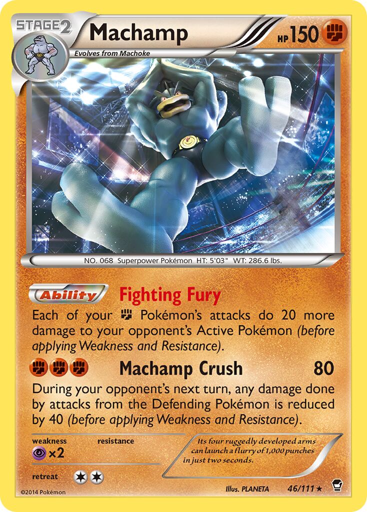 Machamp 046/111 — Furious Fists (English Pokémon TCG card)