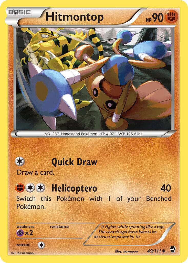 Hitmontop 049/111 — Furious Fists (English Pokémon TCG card)