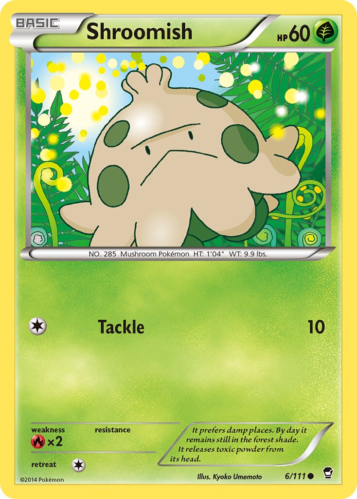 Shroomish 006/111 — Furious Fists (English Pokémon TCG card)