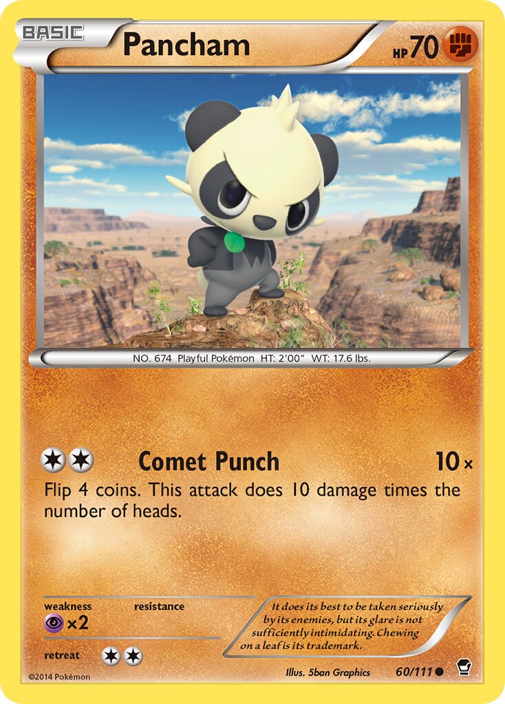 Pancham 060/111 — Furious Fists (English Pokémon TCG card)