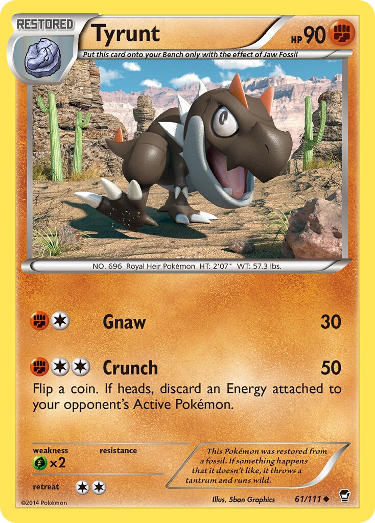 Tyrunt 061/111 — Furious Fists (English Pokémon TCG card)