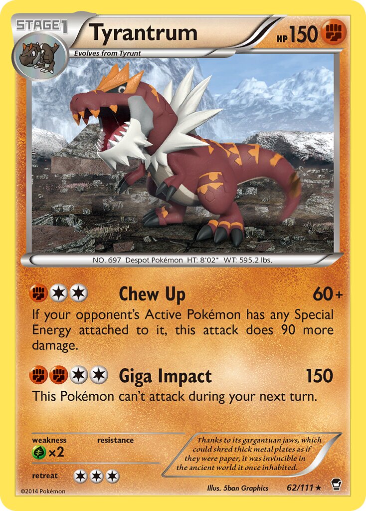 Tyrantrum 062/111 — Furious Fists (English Pokémon TCG card)