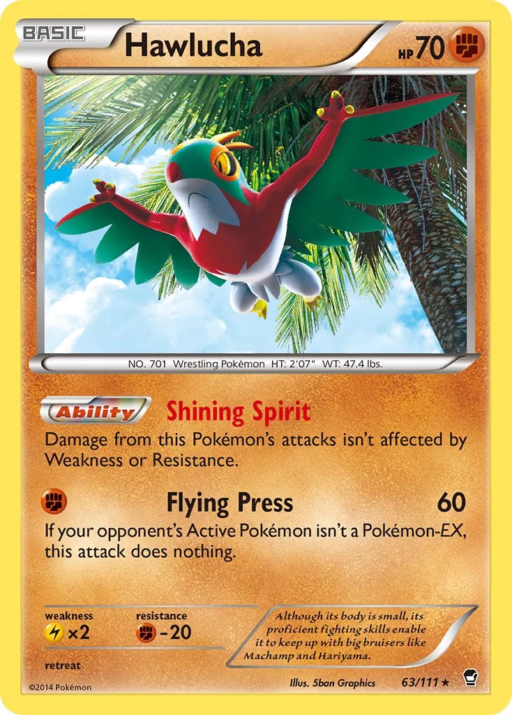 Hawlucha 063/111 — Furious Fists (English Pokémon TCG card)