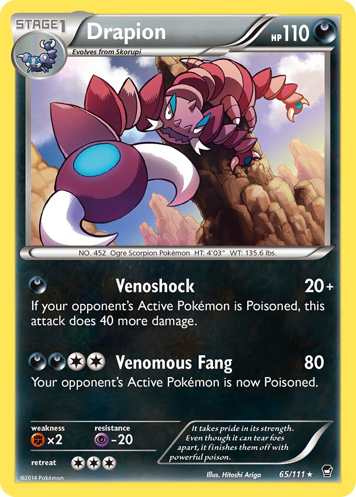 Drapion 065/111 — Furious Fists (English Pokémon TCG card)