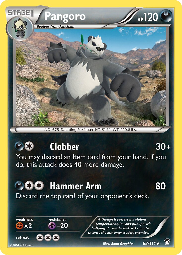Pangoro 068/111 — Furious Fists (English Pokémon TCG card)