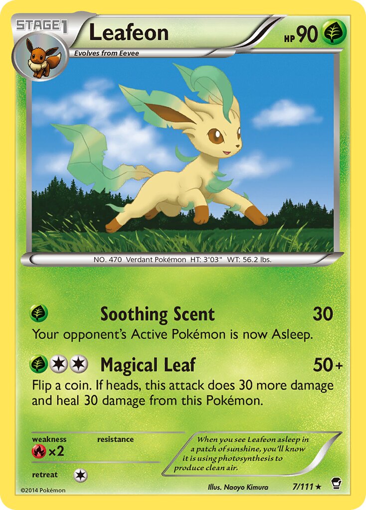 Leafeon 007/111 — Furious Fists (English Pokémon TCG card)