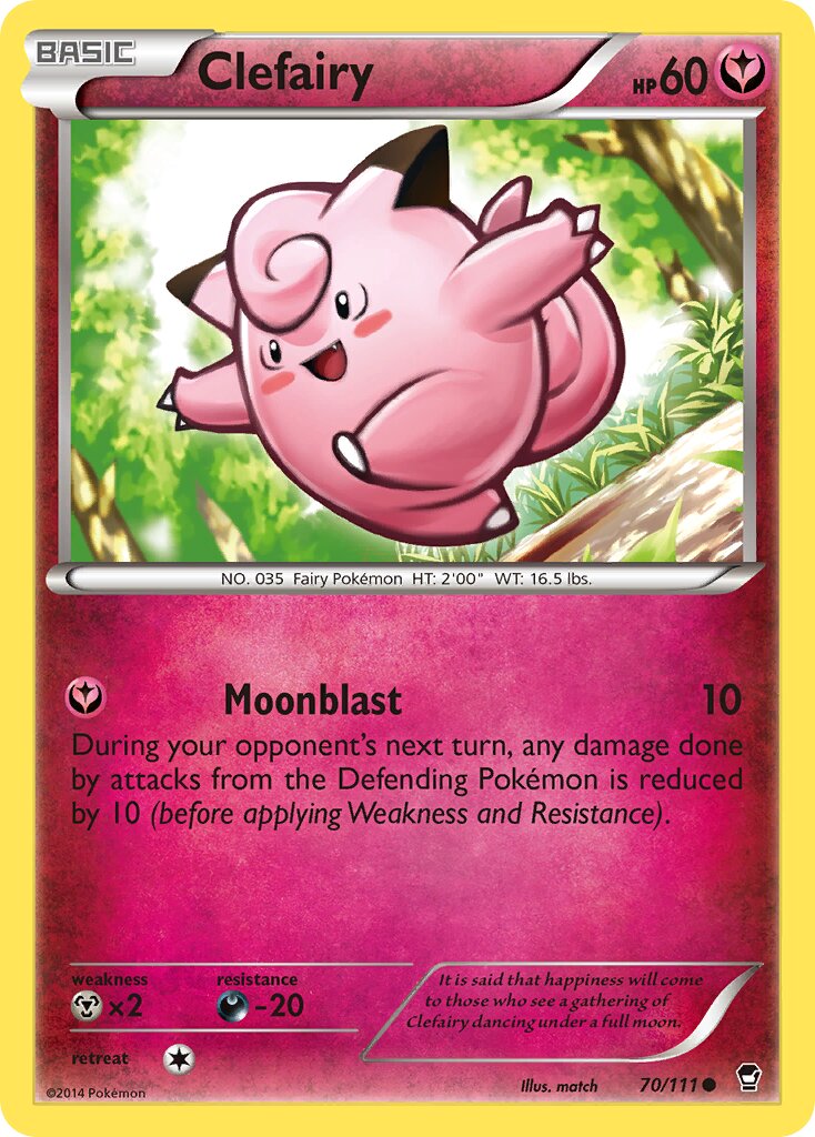 Clefairy 070/111 — Furious Fists (English Pokémon TCG card)