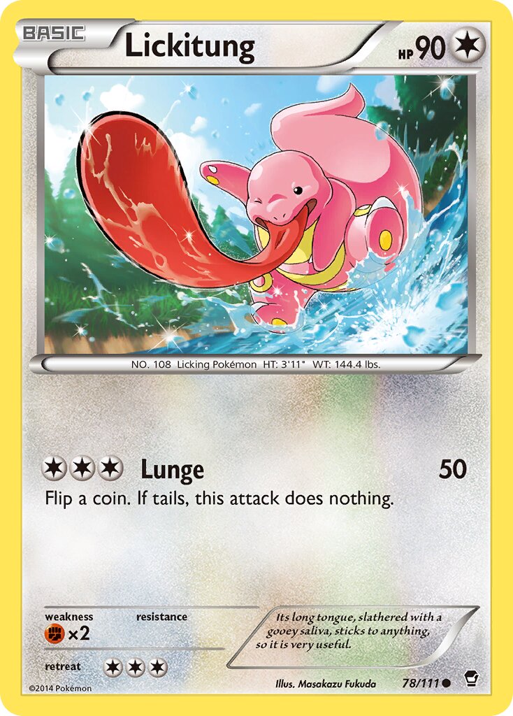 Lickitung 078/111 — Furious Fists (English Pokémon TCG card)