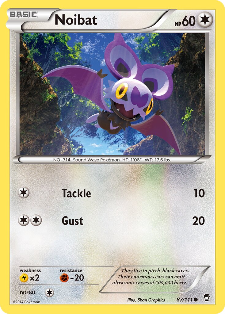 Noibat 087/111 — Furious Fists (English Pokémon TCG card)