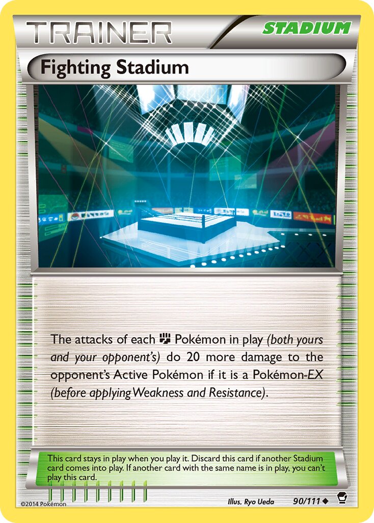 Fighting Stadium 090/111 — Furious Fists (English Pokémon TCG card)