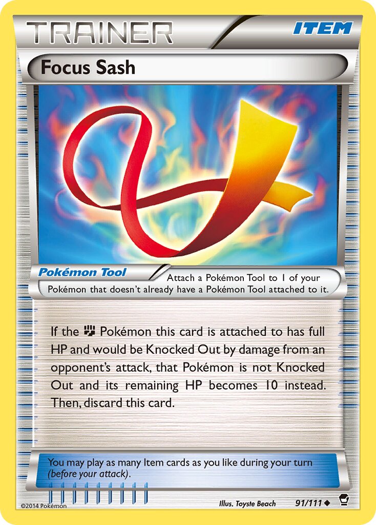 Focus Sash 091/111 — Furious Fists (English Pokémon TCG card)