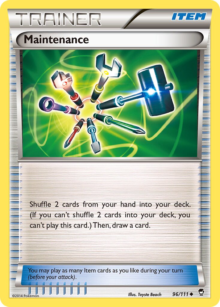 Maintenance 096/111 — Furious Fists (English Pokémon TCG card)