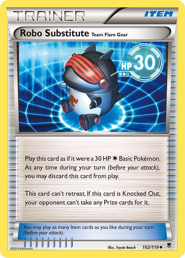 Robo Substitute 102/119 — Phantom Forces (English Pokémon TCG card)