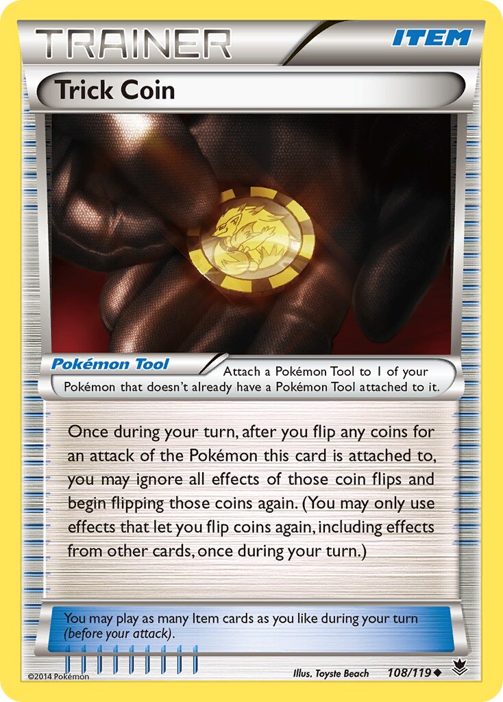 Trick Coin 108/119 — Phantom Forces (English Pokémon TCG card)