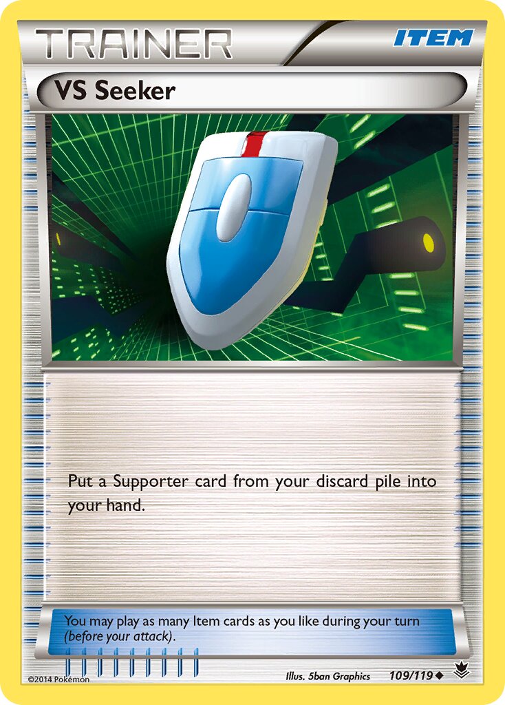 VS Seeker 109/119 — Phantom Forces (English Pokémon TCG card)