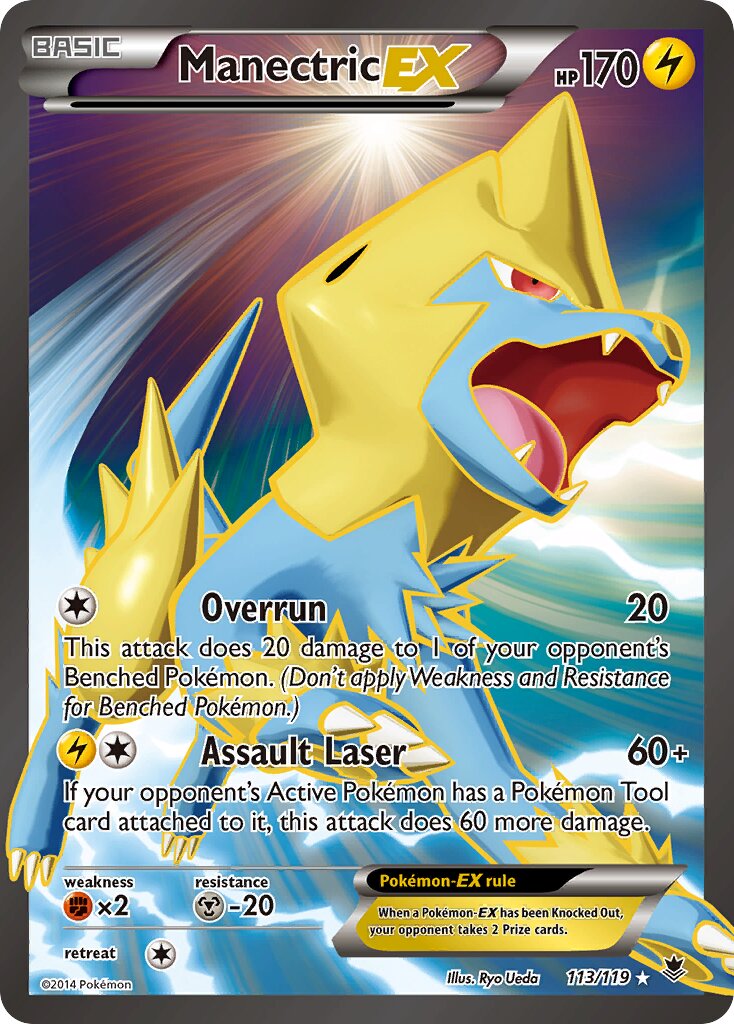 Manectric-EX 113/119 — Phantom Forces (English Pokémon TCG card)