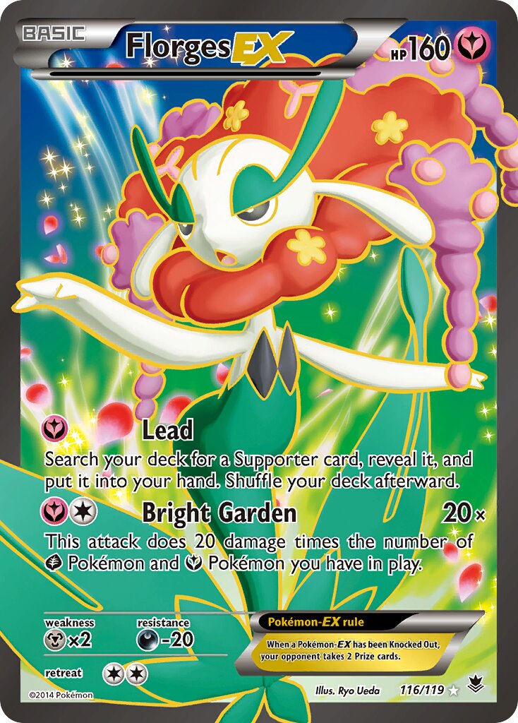 Florges-EX 116/119 — Phantom Forces (English Pokémon TCG card)