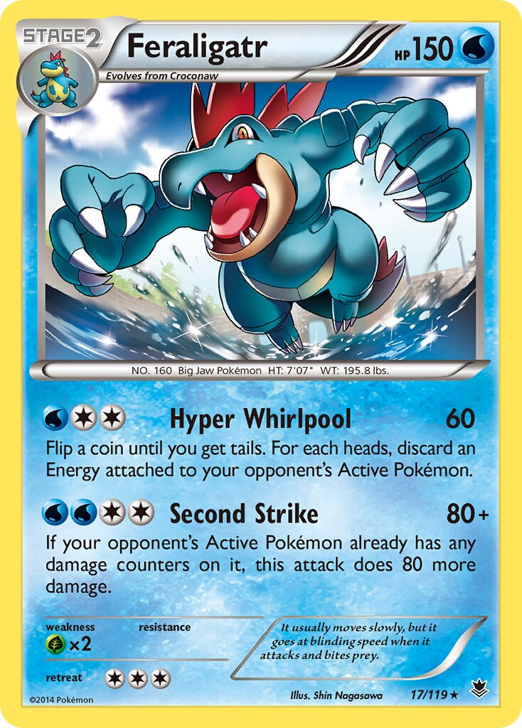 Feraligatr 017/119 — Phantom Forces (English Pokémon TCG card)