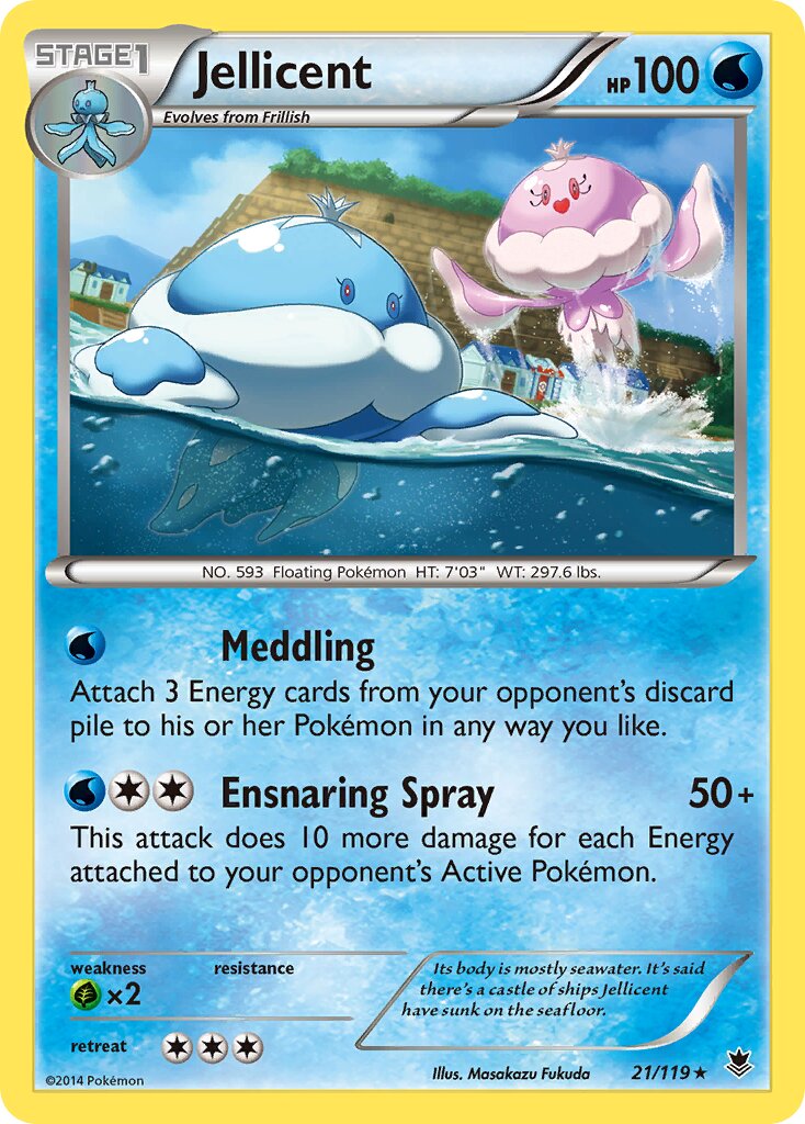 Jellicent 021/119 — Phantom Forces (English Pokémon TCG card)