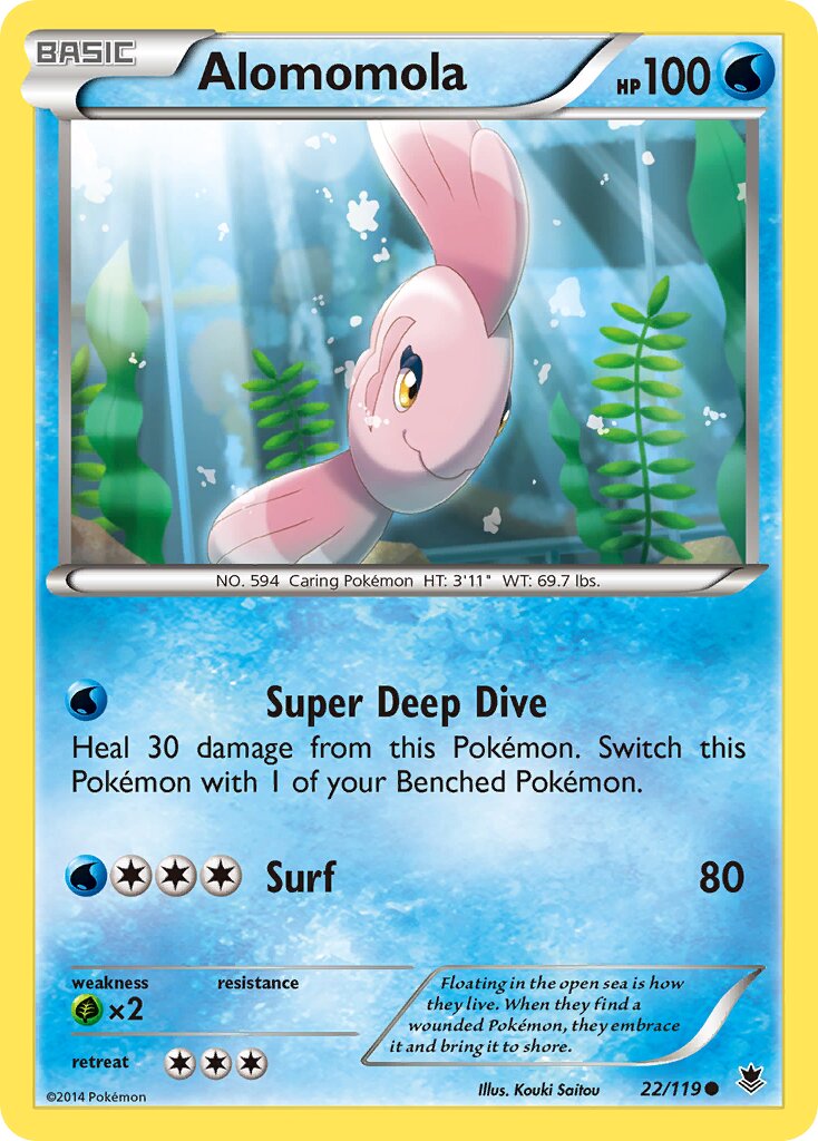 Alomomola 022/119 — Phantom Forces (English Pokémon TCG card)