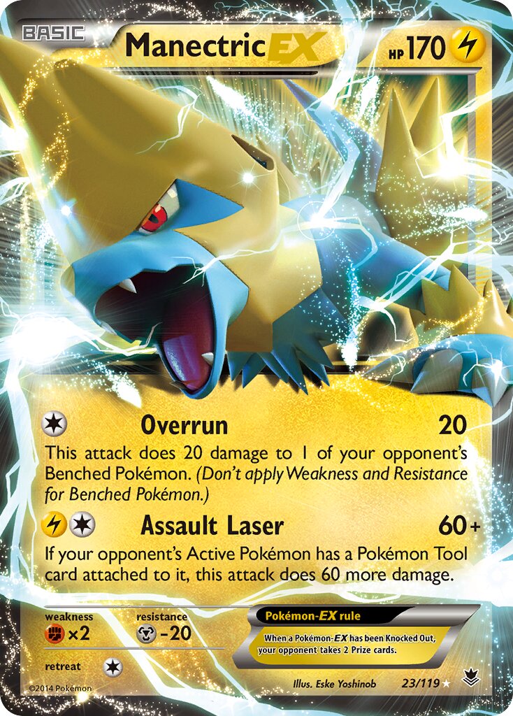 Manectric-EX 023/119 — Phantom Forces (English Pokémon TCG card)