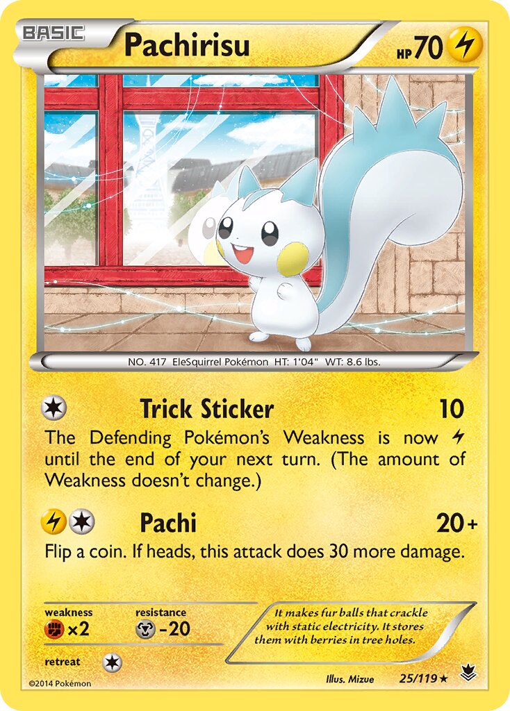Pachirisu 025/119 — Phantom Forces (English Pokémon TCG card)
