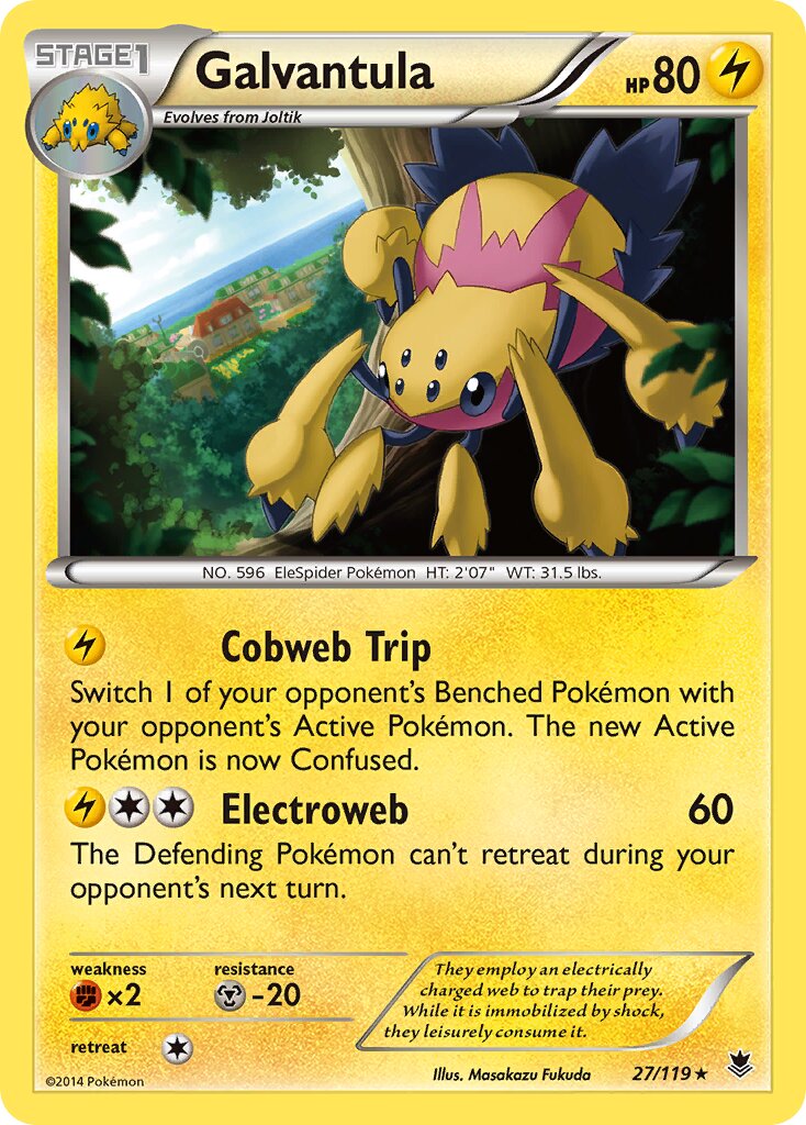 Galvantula 027/119 — Phantom Forces (English Pokémon TCG card)