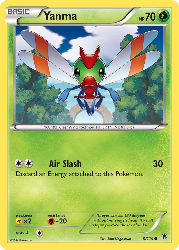 Yanma 003/119 — Phantom Forces (English Pokémon TCG card)